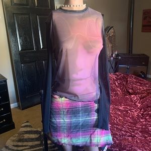 Heaven by Marc Jacobs Duval Mesh Long Sleeve Top